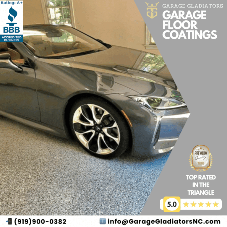 Garage Floor with Car