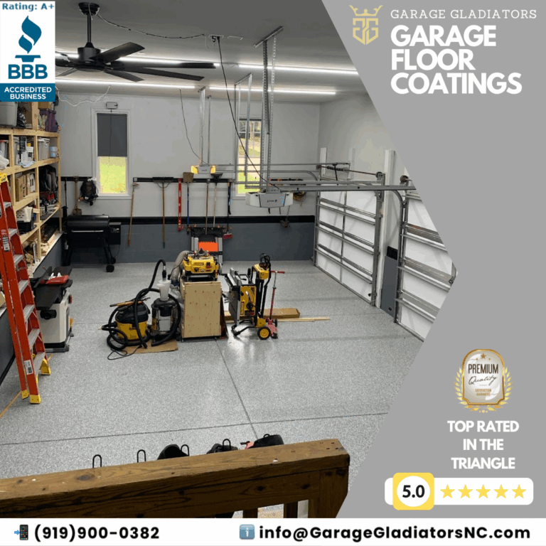 Garage Floor from Upstairs